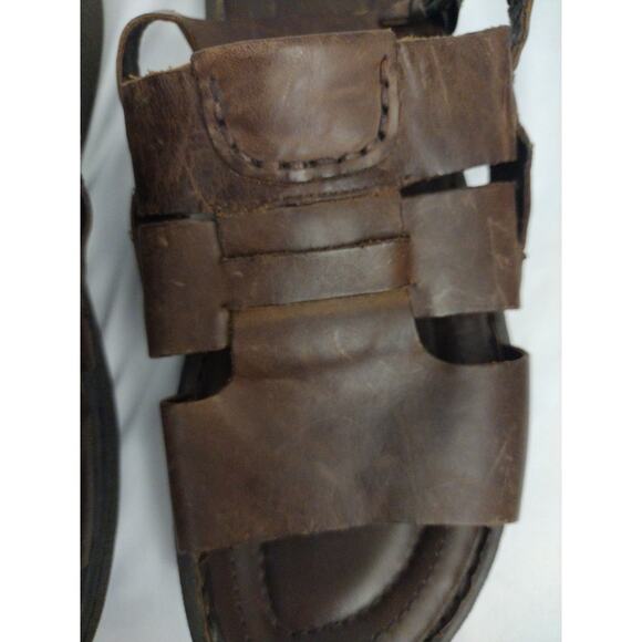 Born Men's Chestnut Brown Comfort Leather Sandals - Size 9M / EU 42 - Picture 5 of 7